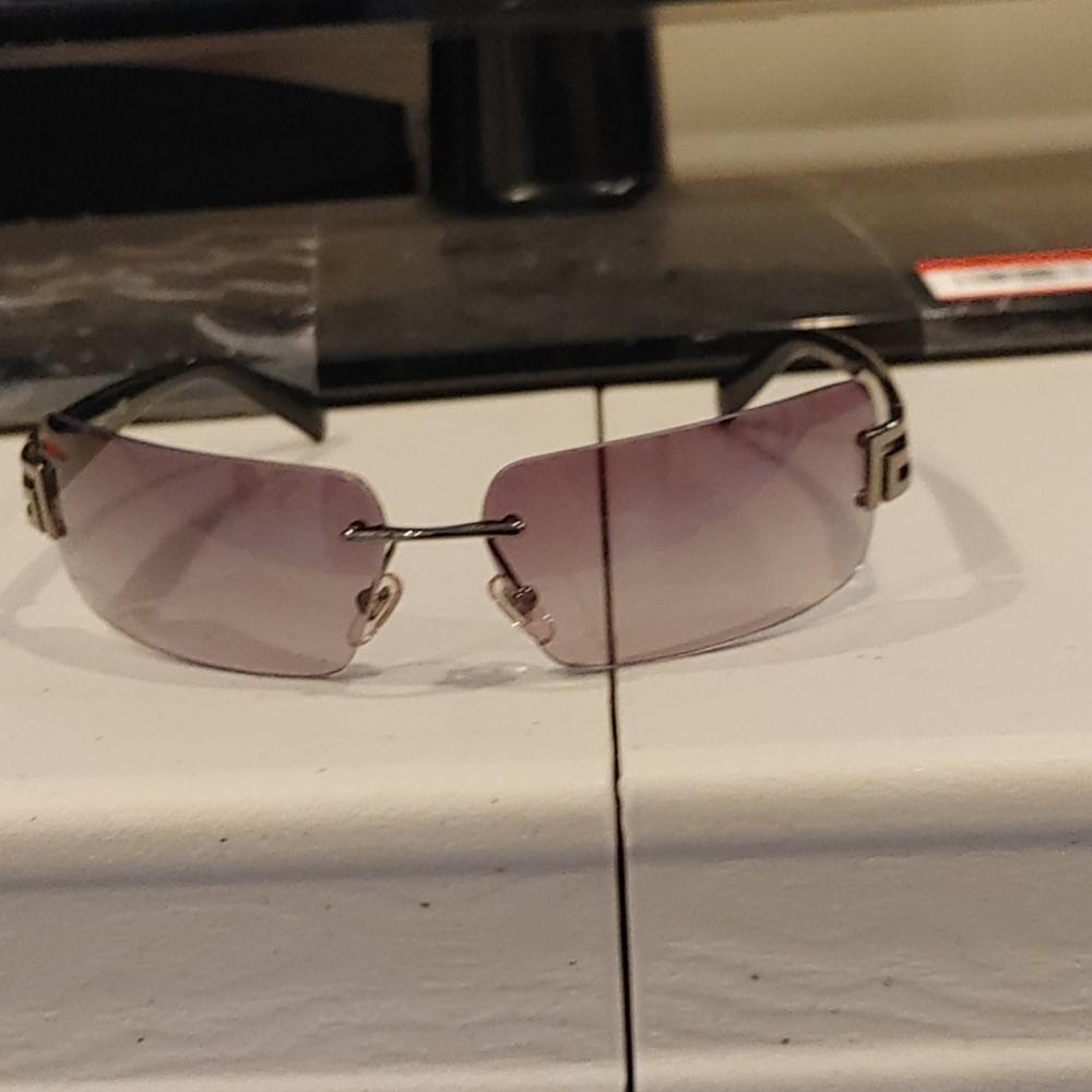 Versace rimless sunglasses